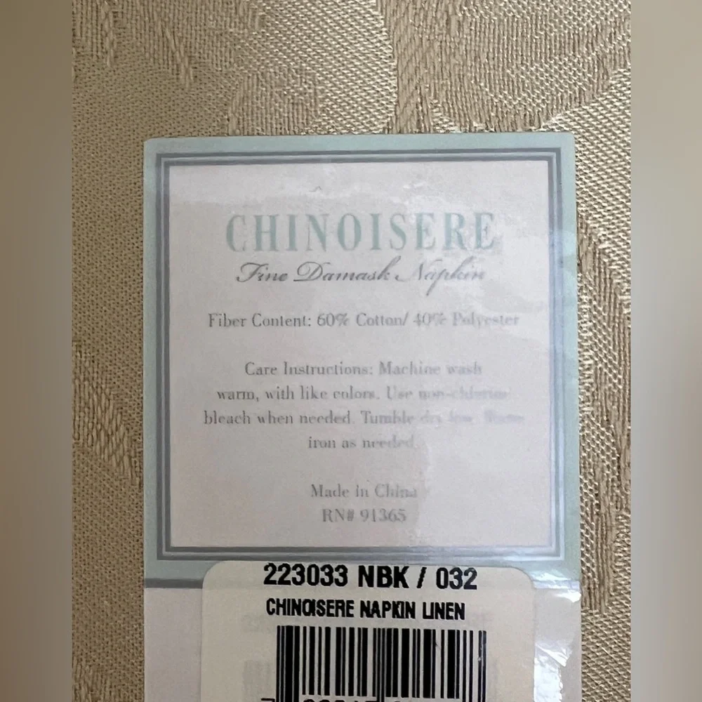 Set of 6 Fine Damask Napkins